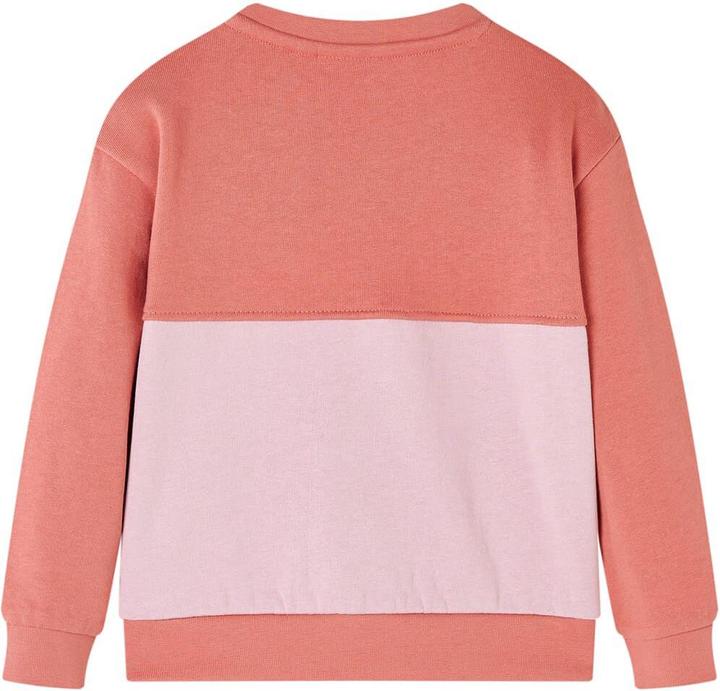 Actual product image VidaXL Children's sweatshirt with colour block Pink 128,Material: 80 (128)