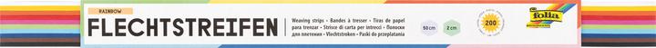 Image du produit Folia Bandes de tressage (L)20 x (L)500 mm, couleurs assorties (130 g/m²)