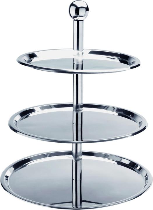 Produktbild WAS Etagère, 3-stufig, Chromstahl, 46cm