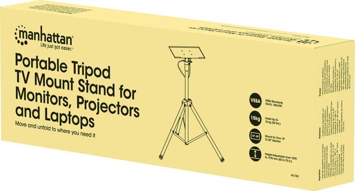 Produktbild Manhattan Mobiler Ständer mit Stativbeinen für Monitore, Beamer und Notebooks (32", 15 kg)
