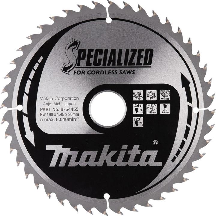 Makita Lame de scie circulaire B-54455 190x30 mm CCM19044G Matériau bois