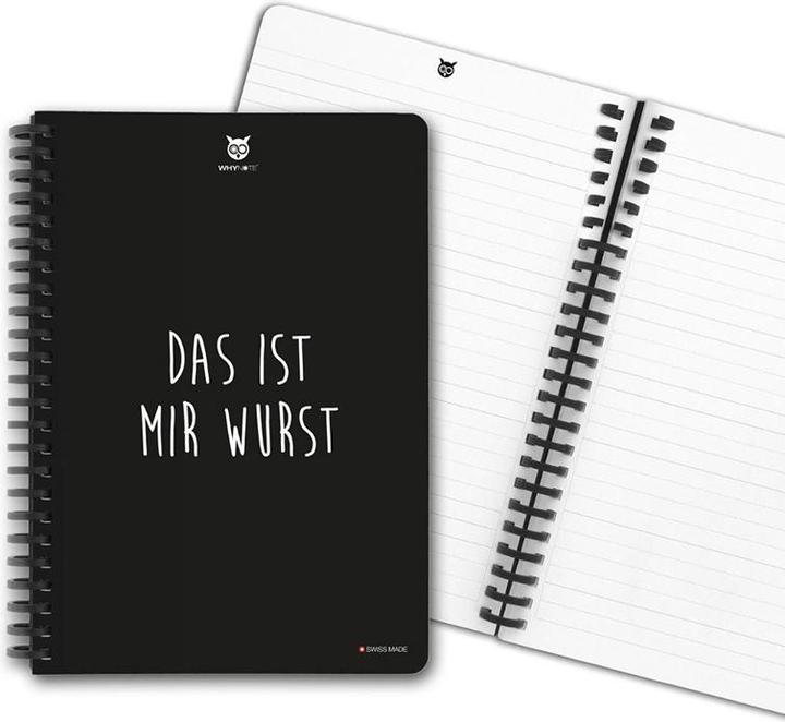 Produktbild Whynote Bloc-note effaçable A5 "Das ist mir Wurst" - (A5)