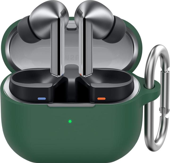 Screenguard Galaxy Buds3 Pro Liquid Silicone Case Hülle mit Karabiner (Kopfhörer Hülle)