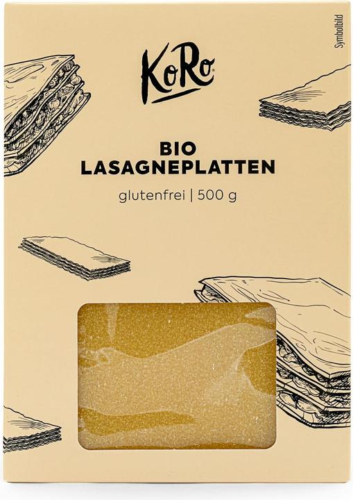Actual product image KoRo Organic gluten-free lasagne made from corn and rice flour (500 g)