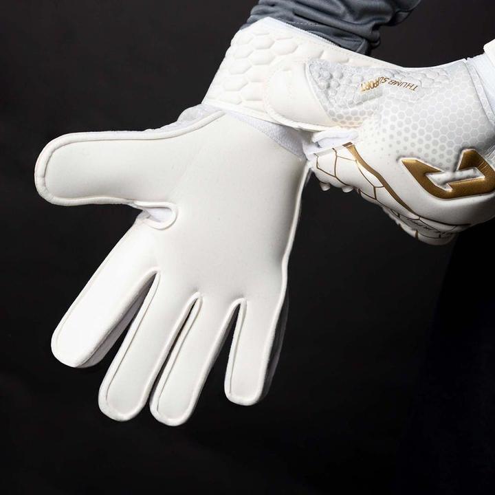 Produktbild Catch & Keep Fussballhandschuhe Kralle Junior Pro 3.0 Gr. 3 Golden Torwart Keeper Goalie Handschuhe (3)
