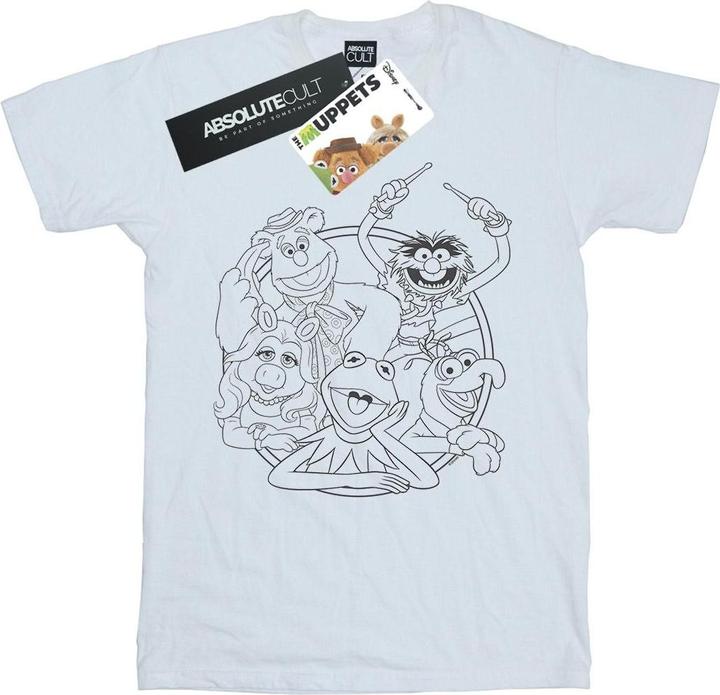 Disney The Muppets Group Line Art TShirt (L)