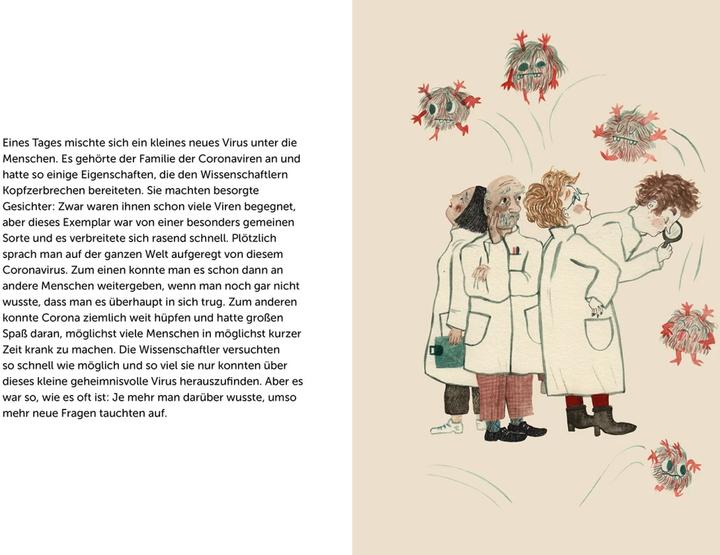 Actual product image Das kleine Virus Corona: Wie die Kinder geholfen haben es zu besiegen. (German, Marie Franz, 2020)