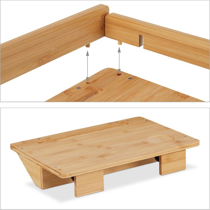 Immagine prodotto Relaxdays Vassoio del letto (38 x 26 x 11 cm)