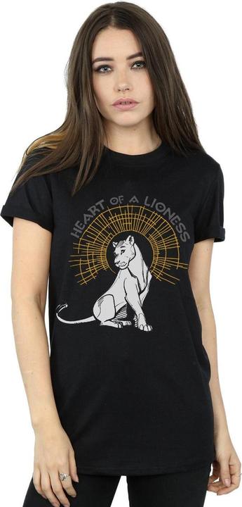 Actual product image Disney Womens/Ladies The Lion King Movie Heart Of A Lioness Cotton Boyfriend T-Shirt (XL)