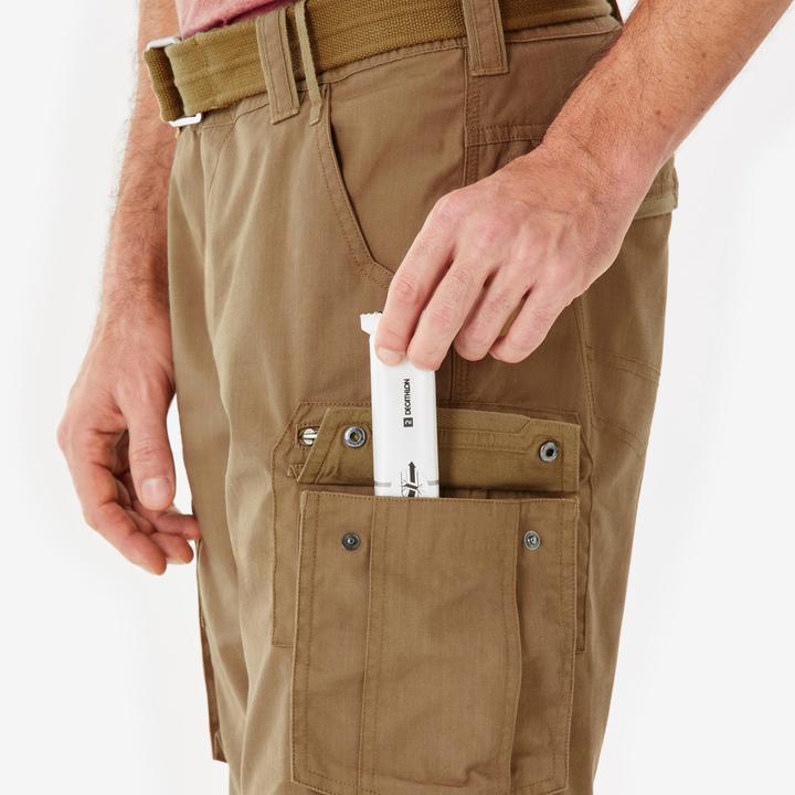 Immagine prodotto Forclaz Zip-Off-Hose Cargohose Herren Trekking Backpacking - Travel 500 braun (46)
