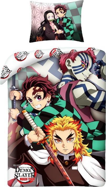 Actual product image MCU Demon Slayer bed linen 140 x 200 cm - soft cotton - pillow and duvet