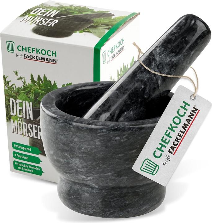 Actual product image Fackelmann Chefkoch Mörser mit Stössel