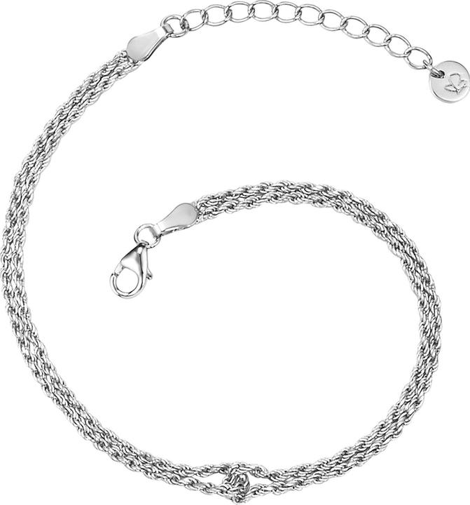 Actual product image Glanzstücke München Ladies sterling silver 17.0 cm base length + 3.0 cm extension - 23770 (17 cm, Sterling Silver)