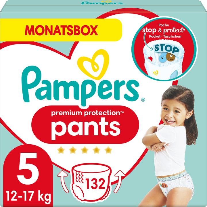 Pampers Premium Protection Pants (Gr. 5, Monatsbox, 133 Stück)