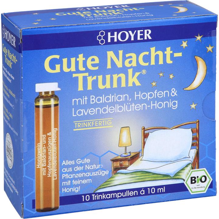 Actual product image Hoyer Good night drink (10 Piece, Ampoule, 253 g)