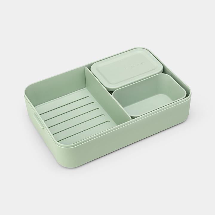 Image du produit Brabantia Boîte à lunch Make & Take 25.5 x 16.7 x 6.2 cm, Vert clair