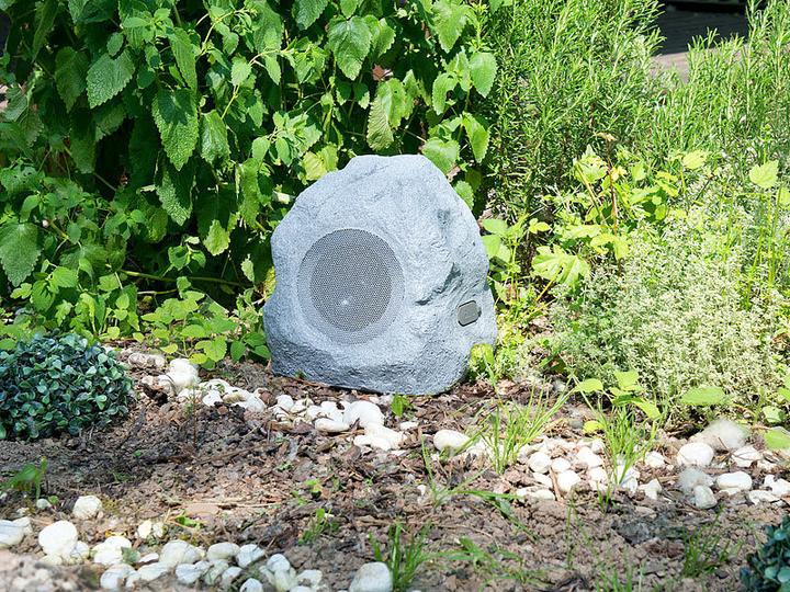 Image du produit Auvisio Enceintes de jardin et d'extérieur en design de pierre (6 h, Fonctionnement sur batterie)