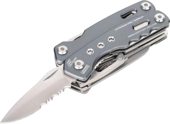 Produktbild Troika Taschenmesser Rucksack Tool mit 15 Funktionen, Grau, Typ (15 Funktionen)
