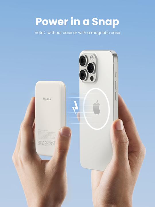 Image du produit Ugreen Magnetic Power Bank (5000 mAh, 15 W, 18.50 Wh)