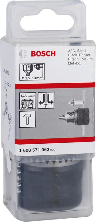 Produktbild Bosch Professional Zubehör Zahnkranzbohrfutter bis 13 mm, 1/2-Zoll 20UNF