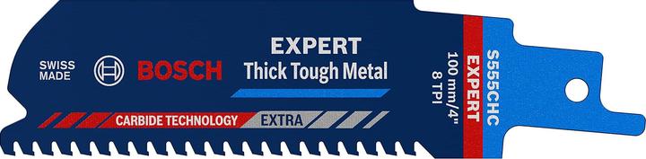 Bosch Professional Zubehör EXPERT 'Thick Tough Metal' S 555 CHC reciprocating saw blade, 1 piece