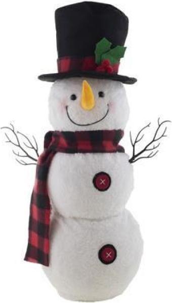 Produktbild Funny Fashion Dekofigur Tanzender Schneemann 56cm mit Licht, Ton und Bewegung