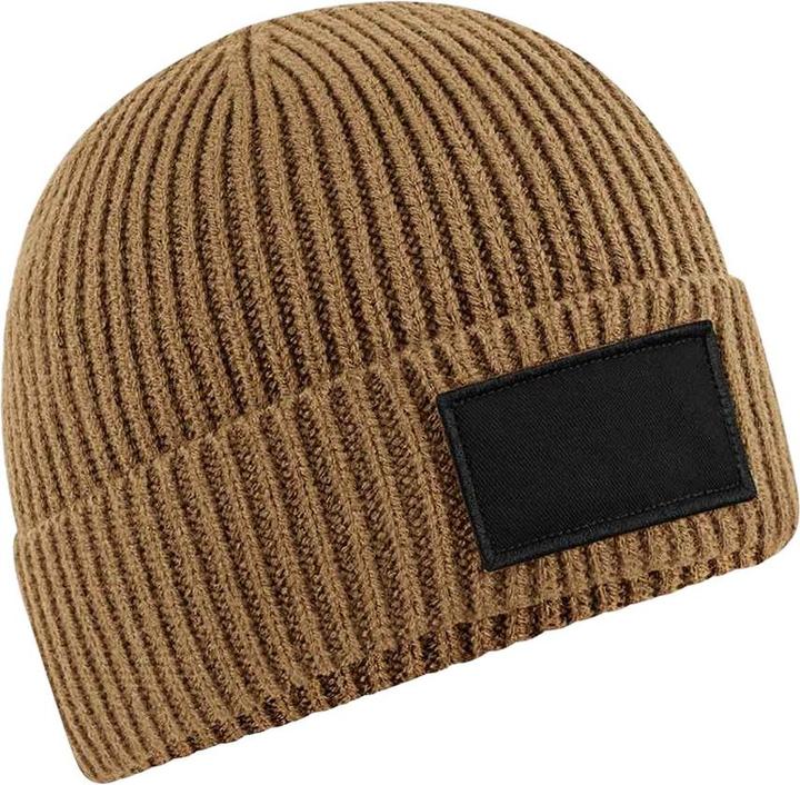 Produktbild Beechfield Fashion Mütze Gewebter Aufnäher
