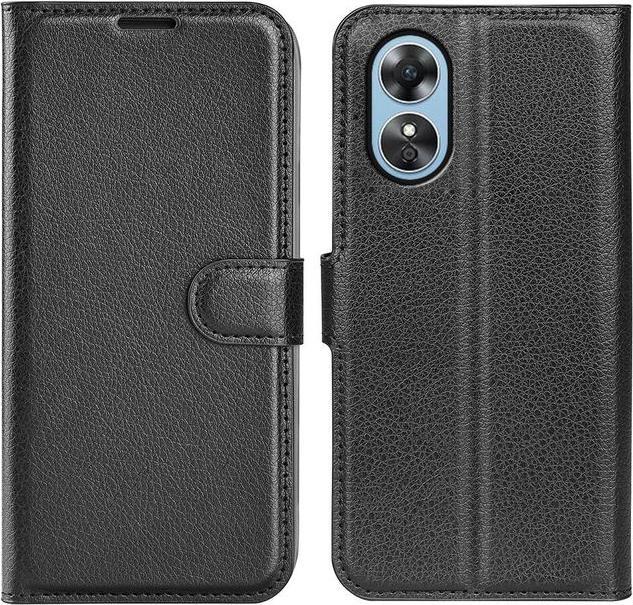 Produktbild MU Classic Litchi Leder Bookcover Series (Oppo A17k)