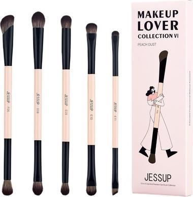 Jessup 10-in-5 Duo-End Precision Eye Brush Collection zestaw 5 pędzli do makijażu oka T509 (Augenbrauen)