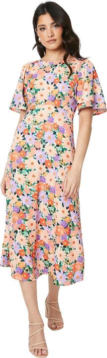 Immagine prodotto Dorothy Perkins Vestito Midi Floreale Fiocco Manica d'Angelo Donna (40 D)