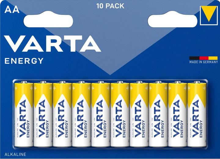 Immagine prodotto Varta Energy Alkaline Mignon 10xAA / 1,5V / Blister da 10 (10 pz., AA, 2800 mAh)