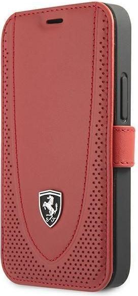 Immagine prodotto Ferrari FEOGOFLBKP12SRE iPhone 12 mini 5.4" czerwony/rosso libro Off Track Traforato (Apple iPhone 12 mini)
