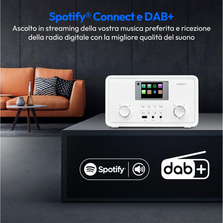 Productafbeelding Medion LEVEN P85027 (DAB+, Internet radio, VHF, WiFi, Bluetooth)