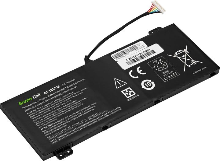 Image du produit GreenCell Batterie d'ordinateur portable pour Acer Nitro 5 AN515-44 AN515-45 AN515-54 - 3620mAh (4 cellules, 3620 mAh)