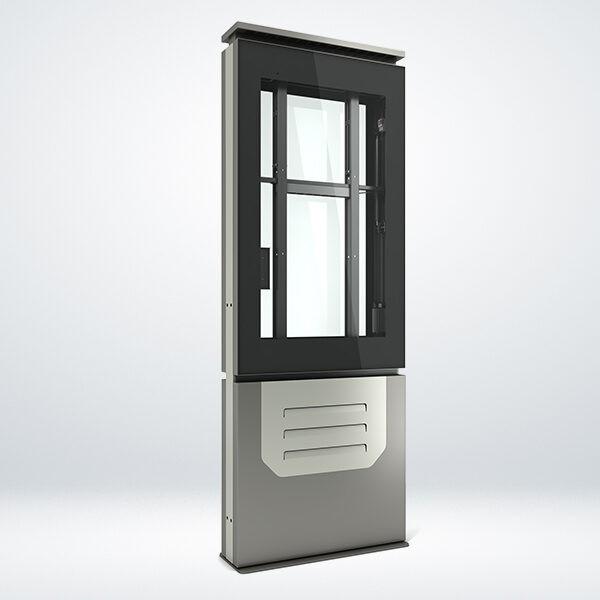 Actual product image DSS Outdoor stele portrait, 46" screen, doubleside