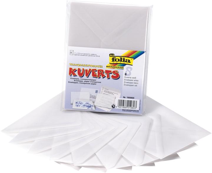 Produktbild Folia Kuverts aus Transparentpapier 115g/m²