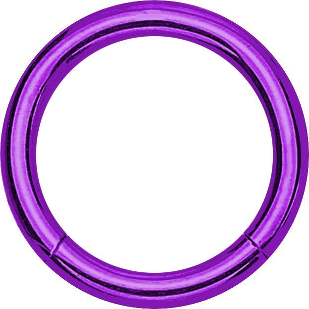 Produktbild Star Piercing Segmentring klappbar violett (ohne Messing, Chirurgenstahl 316L)