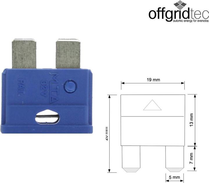 Immagine prodotto Offgridtec Fusibile piatto per auto da 15A 6-32V