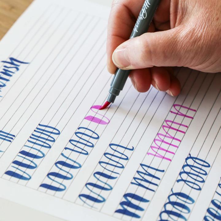 Actual product image Online Calli Brush Pen (Multicoloured, 11 x)