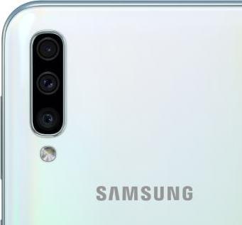 Actual product image Samsung Galaxy A50 (128 GB, White, 6.40", Dual SIM + SD, 25 Mpx, 4G)