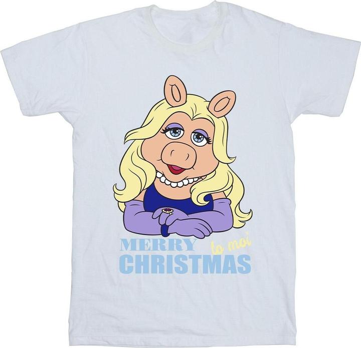 Actual product image Disney Mens Muppets Miss Piggy Queen of Holidays T-Shirt (L)