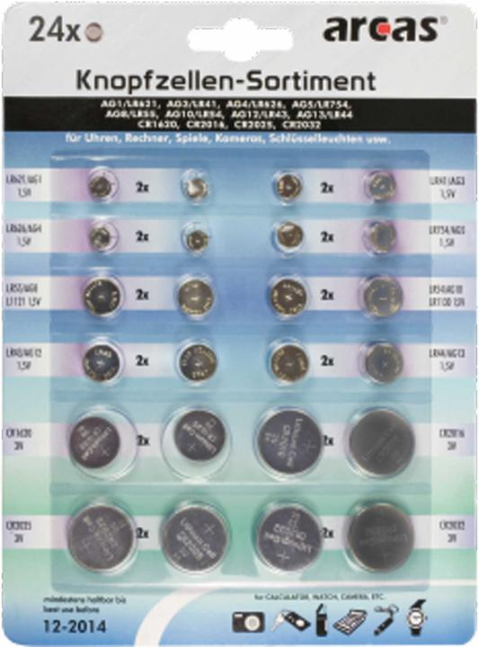 Image du produit Arcas Kit de piles bouton (1 pcs, AG12, AG4, LR41, AG10, LR44)