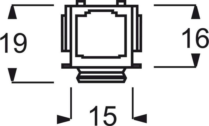 Actual product image Busch-Jaeger Modular-Jack 0211 8pin (Cover)