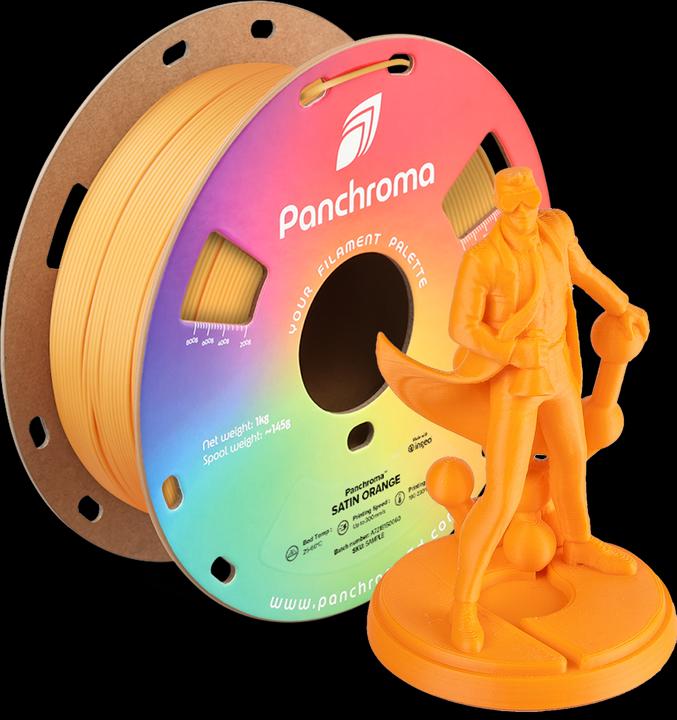 Produktbild Polymaker Panchroma™ PLA Satin (PLA, 1.75 mm, 1000 g, Orange)