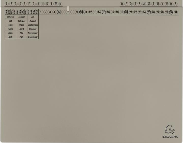 Exacompta 25 Hängehefter Exaflex Karton grau 1 x Amtsheftung / kaufmännische Heftung (A4, 200 x)