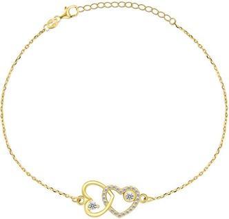 Produktbild Brilio Silver - Romantic gold-plated bracelet with zircons BRC32Y