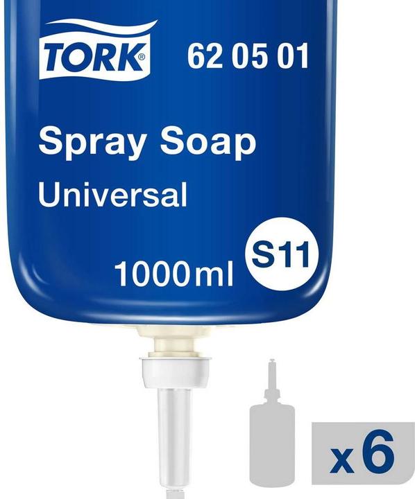 Immagine prodotto Tork Sapone spray, per dispenser S1/S11, qualità universale, profumato, 1 x 1000 ml (Sapone liquido, 1000 ml)