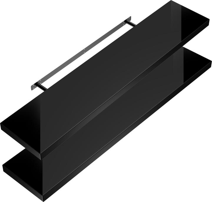 Set of 2 high gloss black