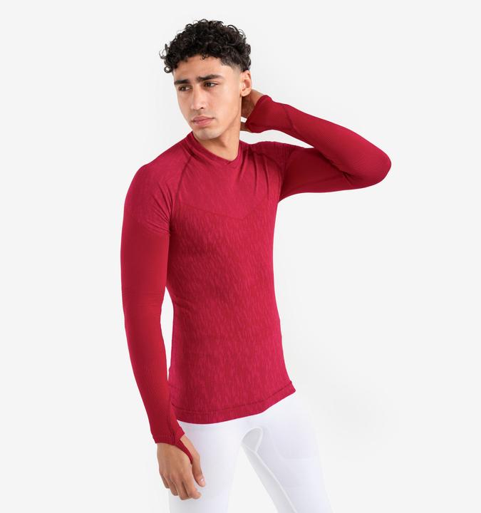 Produktbild Kipsta Damen/Herren Fussball Funktionsshirt langarm - Keepdry rosa (XL)