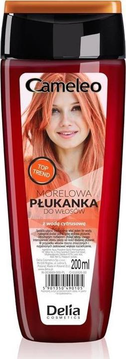 Delia Cosmetics Cameleo Apricot Conditioner mit Zitruswasser Semi-Permanente Haarfarbe für Rottöne ohne Gelb (200 ml)